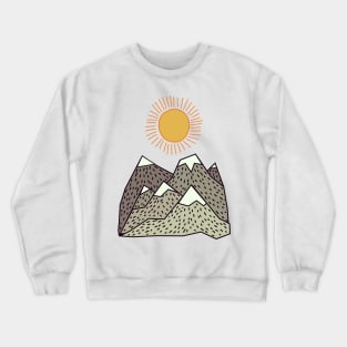 Mountain Landscape Crewneck Sweatshirt